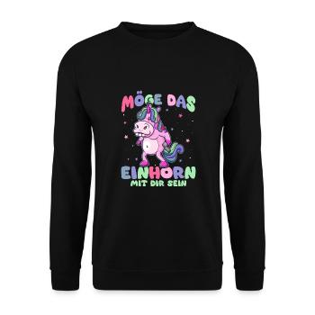 Drôle, Créature Mythique, Dinosaure, Drôle - Sweat-shirt Unisexe - noir - Devant - Alina (178cm) & Michal (187cm)