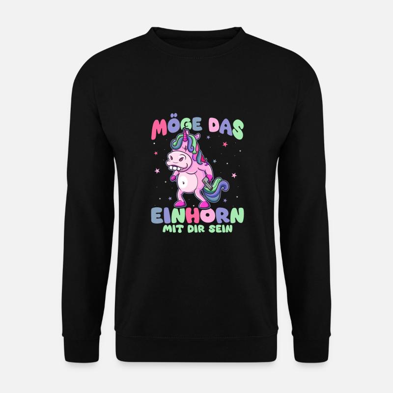 Lustiges, Fabelwesen, Dinosaurier, Lustiges - Unisex Pullover - Schwarz