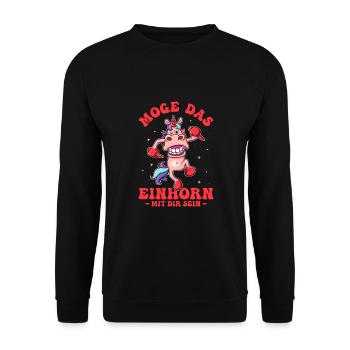 Drôle, Créature Mythique, Dinosaure, Drôle - Sweat-shirt Unisexe - noir - Devant - Alina (178cm) & Michal (187cm)