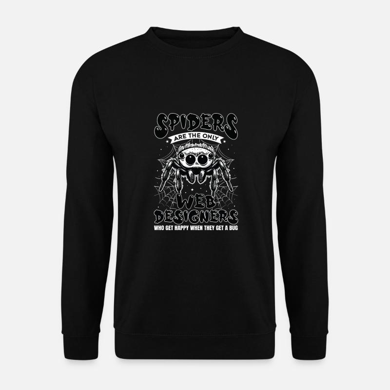 Vogelspinne Tarantula Terraristik Amphibie Spinne - Unisex Pullover - Schwarz