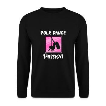 Pole Dance Dancer, Pole Dancing, Pole Dancing - Unisex Sweatshirt - black - Front - Alina (178cm) & Michal (187cm)