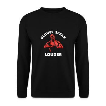 Boxen Martial Arts Boxing Box Club Boxer - Unisex Sweatshirt - black - Front - Alina (178cm) & Michal (187cm)