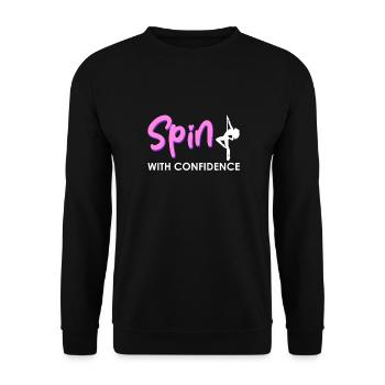 Pole Dance Dancer, Pole Dancing, Pole Dancing - Unisex Sweatshirt - black - Front - Alina (178cm) & Michal (187cm)