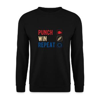 Boxen Martial Arts Boxing Box Club Boxer - Unisex Sweatshirt - black - Front - Alina (178cm) & Michal (187cm)