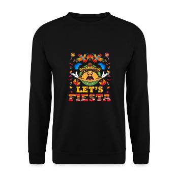 Drôle Meme Citation Taco Fête mexicaine, Fiesta Mexico - Sweat-shirt Unisexe - noir - Devant - Alina (178cm) & Michal (187cm)