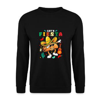 Drôle Meme Citation Taco Fête mexicaine, Fiesta Mexico - Sweat-shirt Unisexe - noir - Devant - Alina (178cm) & Michal (187cm)