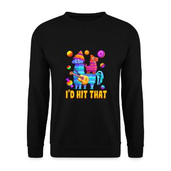 Drôle Meme Citation Taco Fête mexicaine, Fiesta Mexico - Sweat-shirt Unisexe - noir - Devant - Alina (178cm) & Michal (187cm)