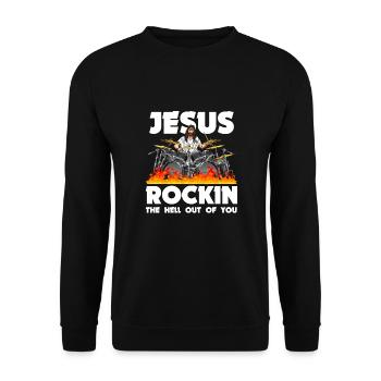 Rock 'n' Roll Music, Dancing, Concert, Festival - Unisex Sweatshirt - black - Front - Alina (178cm) & Michal (187cm)