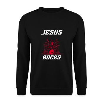 Rock 'n' Roll Music, Dancing, Concert, Festival - Unisex Sweatshirt - black - Front - Alina (178cm) & Michal (187cm)