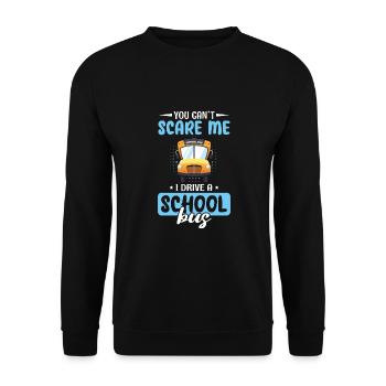 funny bus driver school bus driver saying gift - Unisex Sweatshirt - black - Front - Alina (178cm) & Michal (187cm)