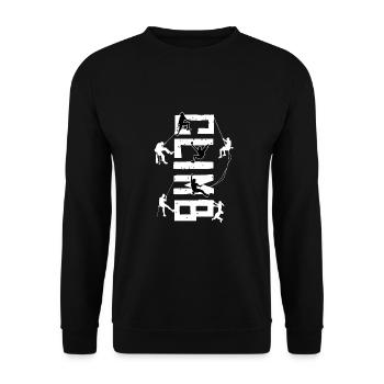 Bloc, escalade, escalade libre Chameleon Boulder - Sweat-shirt Unisexe - noir - Devant - Alina (178cm) & Michal (187cm)