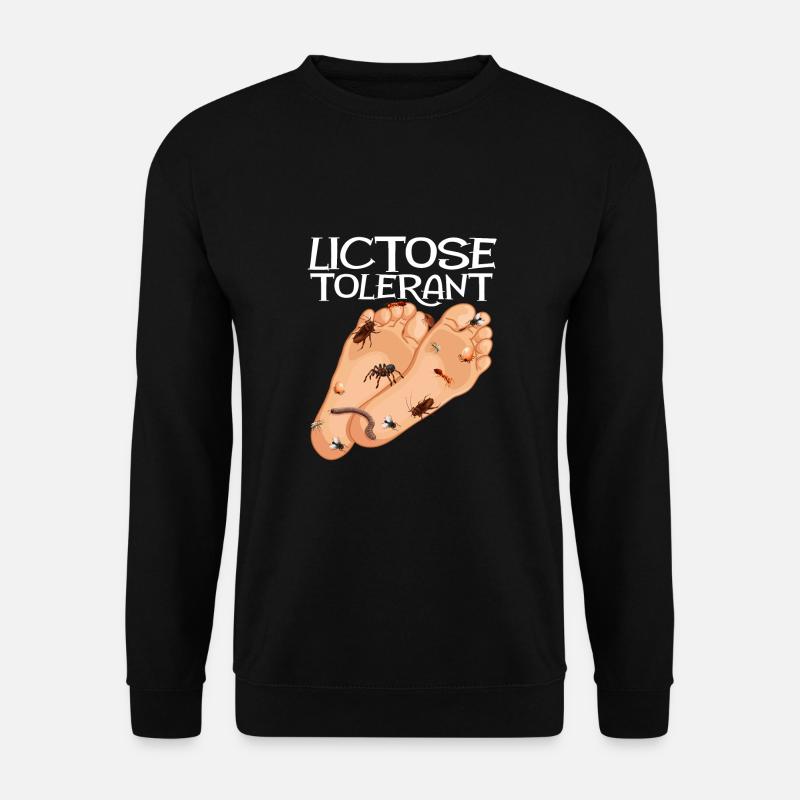 dummes, peinliches, Laktosetolerant Geek - Unisex Pullover - Schwarz