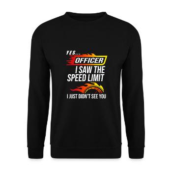 Tuner, fan de voiture, coureur, voitures rapides, tuning - Sweat-shirt Unisexe - noir - Devant - Alina (178cm) & Michal (187cm)