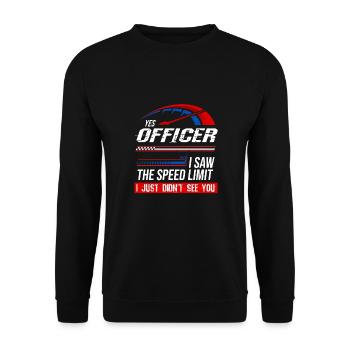 Tuner, fan de voiture, coureur, voitures rapides, tuning - Sweat-shirt Unisexe - noir - Devant - Alina (178cm) & Michal (187cm)