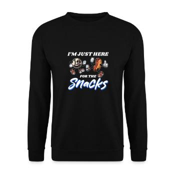 Plaisir patriotique : hot-dogs et baseball du 4 juillet - Sweat-shirt Unisexe - noir - Devant - Alina (178cm) & Michal (187cm)