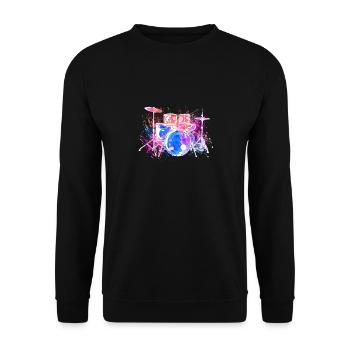 Batterie Batteurs Batteurs - Sweat-shirt Unisexe - noir - Devant - Alina (178cm) & Michal (187cm)