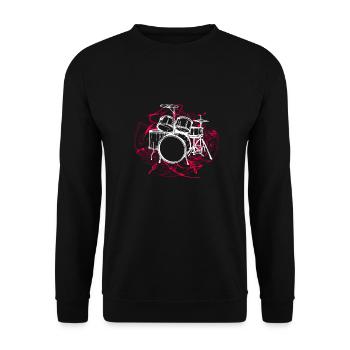 Batterie Batteurs Batteurs - Sweat-shirt Unisexe - noir - Devant - Alina (178cm) & Michal (187cm)