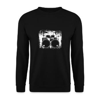 Batterie Batteurs Batteurs - Sweat-shirt Unisexe - noir - Devant - Alina (178cm) & Michal (187cm)