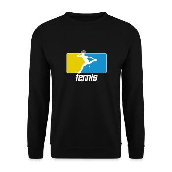 Vêtements pour joueurs de tennis Tennis Femmes Filles - Sweat-shirt Unisexe - noir - Devant - Alina (178cm) & Michal (187cm)