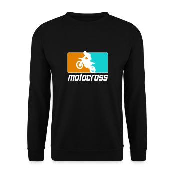 Motocross Enduro Moto Supermoto - Sweat-shirt Unisexe - noir - Devant - Alina (178cm) & Michal (187cm)