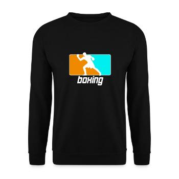 Boxen Arts Martiaux Boxe Boxe Club Boxer - Sweat-shirt Unisexe - noir - Devant - Alina (178cm) & Michal (187cm)