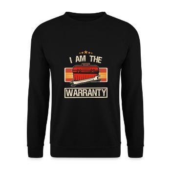 Je suis la garantie Électricien de chantier, Artisan - Sweat-shirt Unisexe - noir - Devant - Alina (178cm) & Michal (187cm)