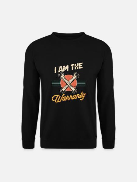 I am the Warranty Baustelle Elektriker, Handwerker - Unisex Pullover - Schwarz