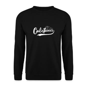 Calisthenics Street Workout Gymnastics Fitness - Unisex Sweatshirt - black - Front - Alina (178cm) & Michal (187cm)