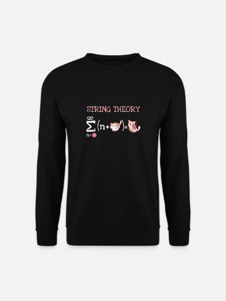 String Theorie Nerd Schrödingers Katze - Unisex Pullover - Schwarz