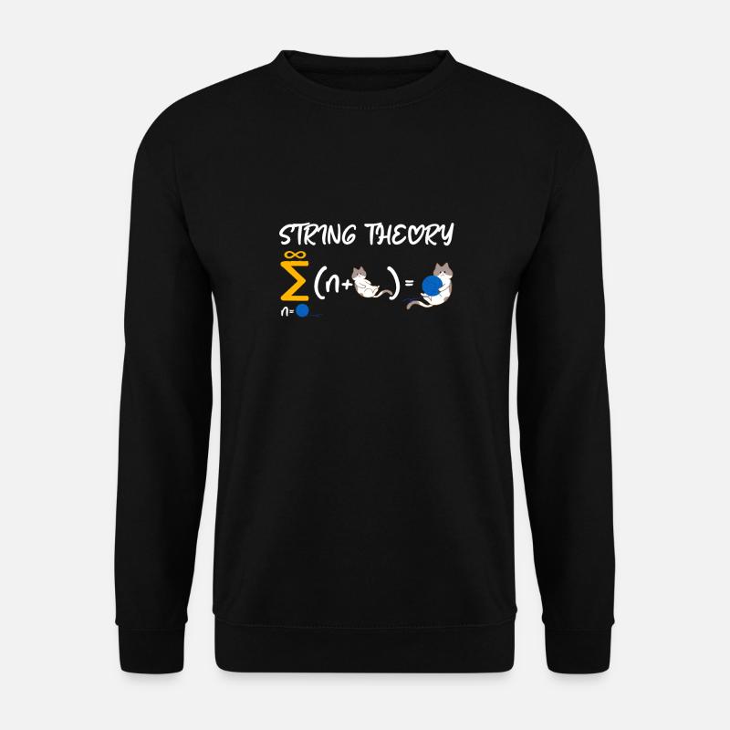 String Theorie Nerd Schrödingers Katze - Unisex Pullover - Schwarz