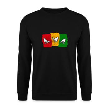 Rastafari Music Vibes Only Rasta Jamaica Reggae - Unisex Sweatshirt - black - Front - Alina (178cm) & Michal (187cm)