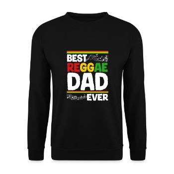 Rastafari Music Vibes Only Rasta Jamaica Reggae - Unisex Sweatshirt - black - Front - Alina (178cm) & Michal (187cm)