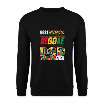 Rastafari Music Vibes Only Rasta Jamaica Reggae - Unisex Sweatshirt - black - Front - Alina (178cm) & Michal (187cm)