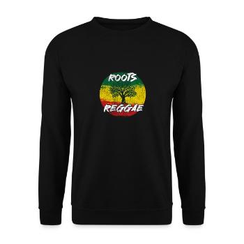 Musique Rastafari Vibes Uniquement Rasta Jamaïque Reggae - Sweat-shirt Unisexe - noir - Devant - Alina (178cm) & Michal (187cm)