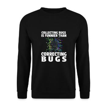 IT Geek, PC Accessories Storage Devices Evolution - Unisex Sweatshirt - black - Front - Alina (178cm) & Michal (187cm)