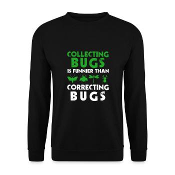 IT Geek, PC Accessories Storage Devices Evolution - Unisex Sweatshirt - black - Front - Alina (178cm) & Michal (187cm)