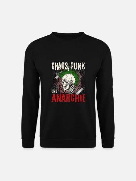Punk Rock Pogo Anarchie Punks Punk Rocker Punk - Unisex Pullover - Schwarz
