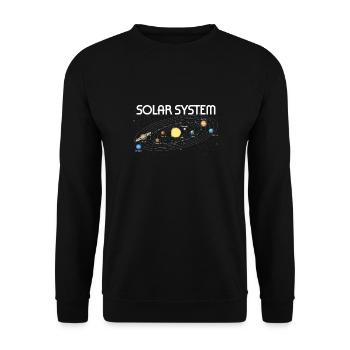 Planètes Science Physique Univers Soleil - Sweat-shirt Unisexe - noir - Devant - Alina (178cm) & Michal (187cm)