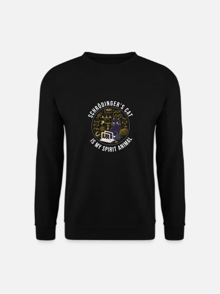Schrödinger's Cat: Funny Science - Unisex Sweatshirt - black