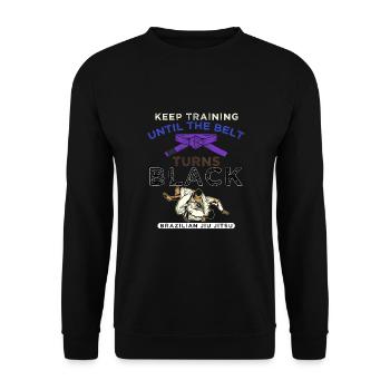 Motivation Martial Arts Brazilian Jiu-Jitsu - Unisex Sweatshirt - black - Front - Alina (178cm) & Michal (187cm)