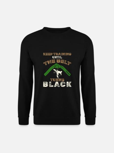 Schwarzer Gürtel: Motivation Kampfkunst Taekwondo - Unisex Pullover - Schwarz
