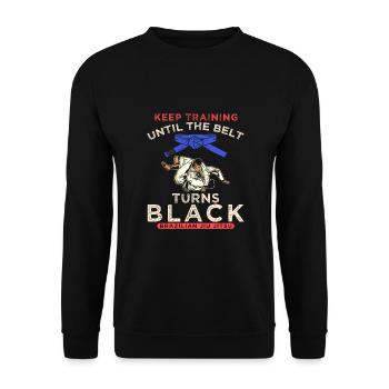 Motivation Martial Arts Brazilian Jiu-Jitsu - Unisex Sweatshirt - black - Front - Alina (178cm) & Michal (187cm)