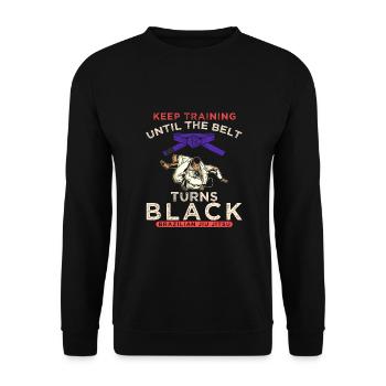 Motivation Martial Arts Brazilian Jiu-Jitsu - Unisex Sweatshirt - black - Front - Alina (178cm) & Michal (187cm)