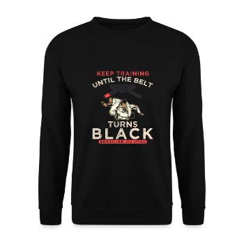 Motivation Martial Arts Brazilian Jiu-Jitsu - Unisex Sweatshirt - black - Front - Alina (178cm) & Michal (187cm)