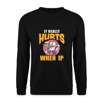IT Geek, PC Accessories Storage Devices Evolution - Unisex Sweatshirt - black - Front - Alina (178cm) & Michal (187cm)