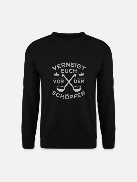 S’incliner devant le créateur jeu de mots amusant - Sweat-shirt Unisexe - noir