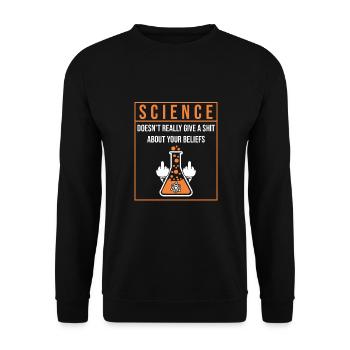 Étudiant en humour scientifique, Physique, Chimie - Sweat-shirt Unisexe - noir - Devant - Alina (178cm) & Michal (187cm)