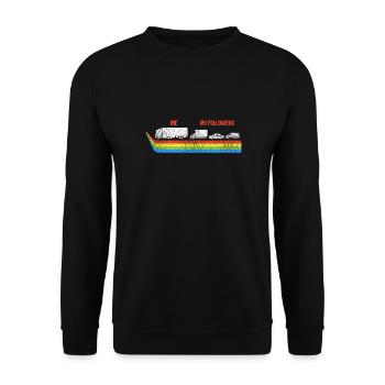 Je veux dire les suiveurs drôle de camionneur chauffeur de camion - Sweat-shirt Unisexe - noir - Devant - Alina (178cm) & Michal (187cm)