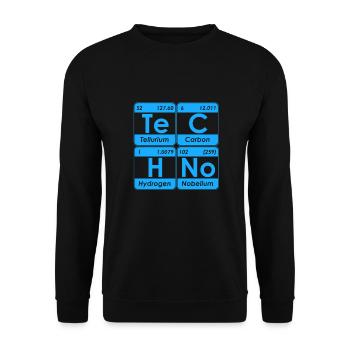 Techno House Party EDM Festival Goa Electro Rave - Unisex Pullover - Schwarz - Vorne - Alina (178cm) & Michal (187cm)