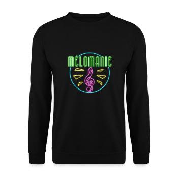 Techno House Party EDM Festival Goa Electro Rave - Unisex Pullover - Schwarz - Vorne - Alina (178cm) & Michal (187cm)